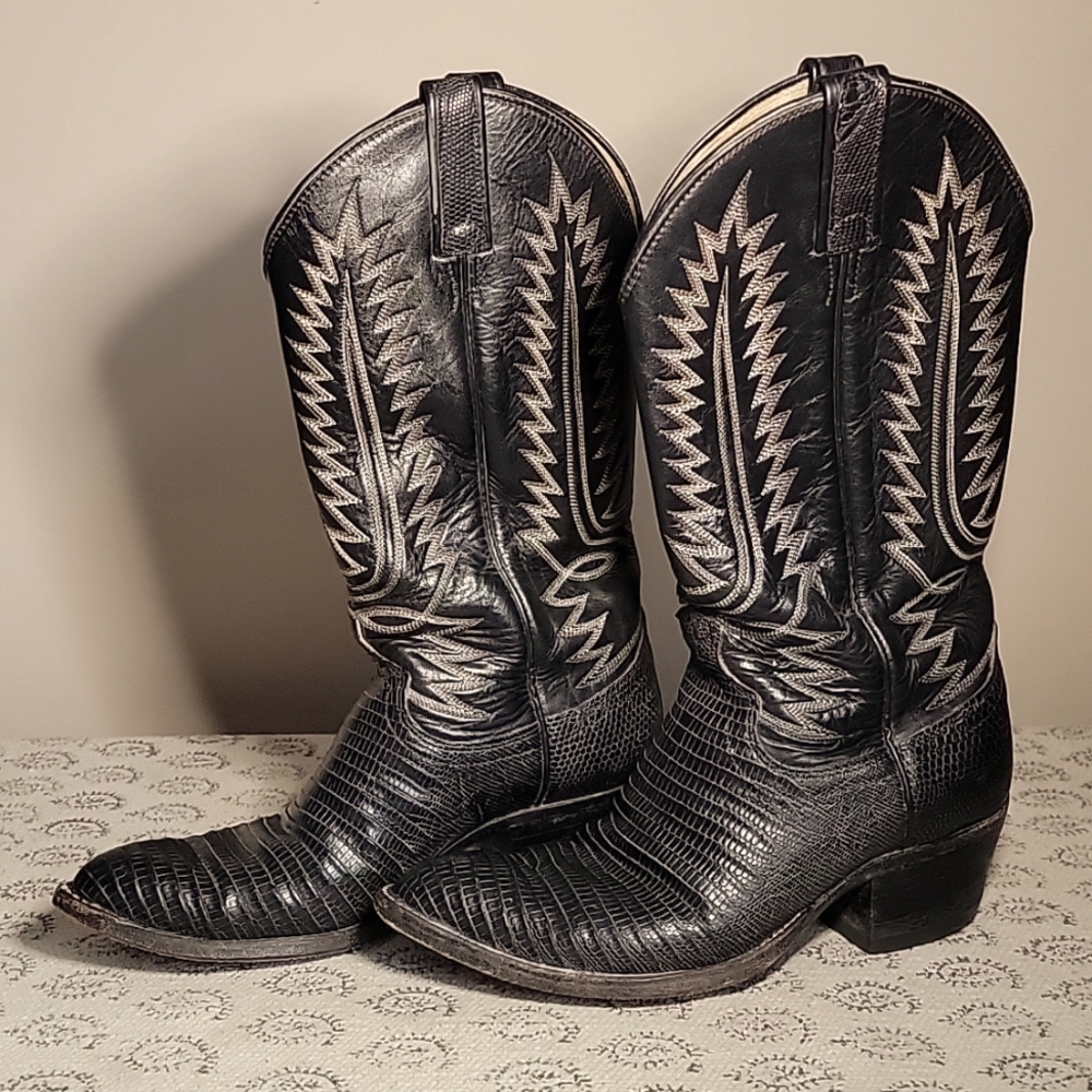 Dan Post Men's Vintage Cowboy Boots Size 7 1/2